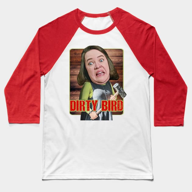 Misery - Kathy Bates Baseball T-Shirt by Indecent Designs